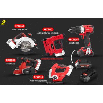 RDX PRO2 AKÜLÜ SET PLANYA DEKUPAJ ZIMBA ÇİVİ TABANCASI AKÜLÜ MATKAP 30PCS