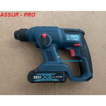 ASSUR PRO AKÜLÜ DARBELİ MATKAP ŞARJLI MATKAP SDS PLUS UÇLU 15 PCS 21V