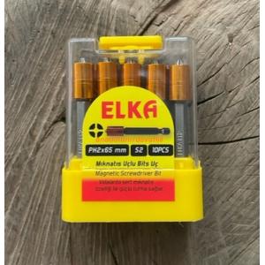 ELKA PH2 STOPLU VİDA SIKMA UCU MIKNATISLI YILDIZ BİTS UÇ YILDIZ UÇ 65MM 10ADET