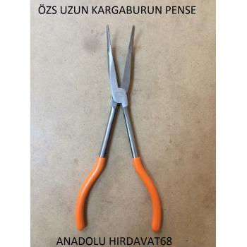 ÖZS UZUN KARGABURUN PENSE EĞRİ UÇLU 280 MM KARGABURNU