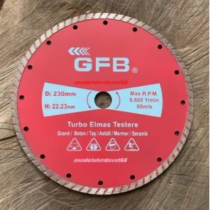 GFB 230MM BETON KESME TESTERESİ GRANİT MERMER TAŞ KESİCİ ELMAS DİSK