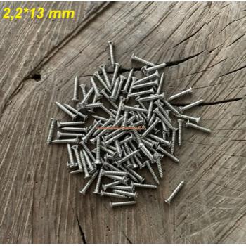 DMR NİKEL MİNİ VİDA MENTEŞE VİDASI KUTU VİDASI 13MM 2,2 MİNİ VİDA 100GR