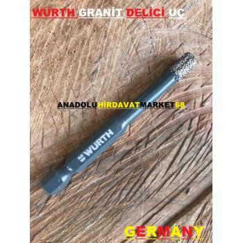 WÜRTH 6MM GRANİT MERMER DELME PANÇ ELMAS DELİCİ 6*80 GERMANY