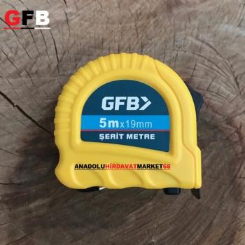 GFB ÇELİK ŞERİT METRE 5 METRE 19MM KIRILMAZ ABS PLASTİK