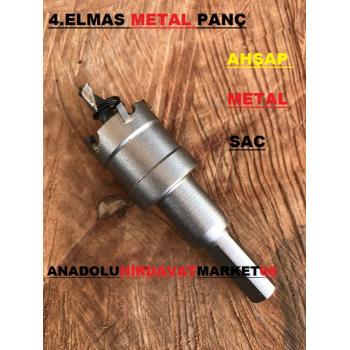 4ELMAS 25MM PANÇ SAC METAL DELİCİ AHŞAP DELİCİ ÇELİK PANÇ ADAPTÖR