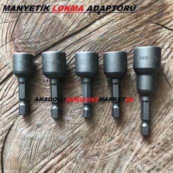 LOKMA UÇ BİTS UÇ VİDA SIKICI SOMUN TUTUCU 5PARÇA 10MM DEN 14MM