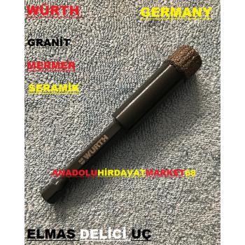 WÜRTH 8MM GRANİT MERMER DELME PANÇ ELMAS DELİCİ 8*80 GERMANY