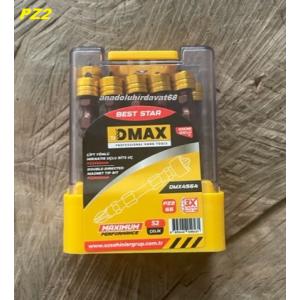 DMAX PZ2 STOPLU VİDA SIKMA UCU MIKNATISLI ÇİFT YÖNLÜ YILDIZ BİTS UÇ 10 ADET