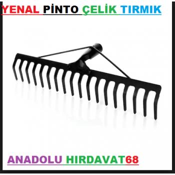 YENAL TIRMIK ÇELİK BAHÇE TIRMIĞI 14 DİŞ 39 CM PİNTO MODELİ SİYAH